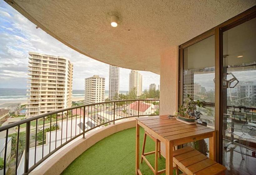 1침실 디럭스 아파트 바다 전망, Warringa Surf Holiday Apartments