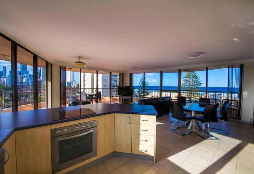 2침실 디럭스 아파트 바다 전망, Warringa Surf Holiday Apartments