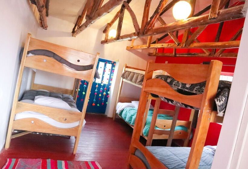 سرير فى غرفة مشتركه, The Rooftop Hostel Cusco