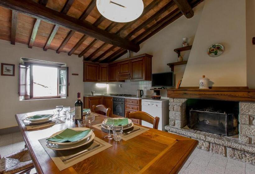带1个卧室的带阳台的公寓, Agriturismo Podere La Casaccia
