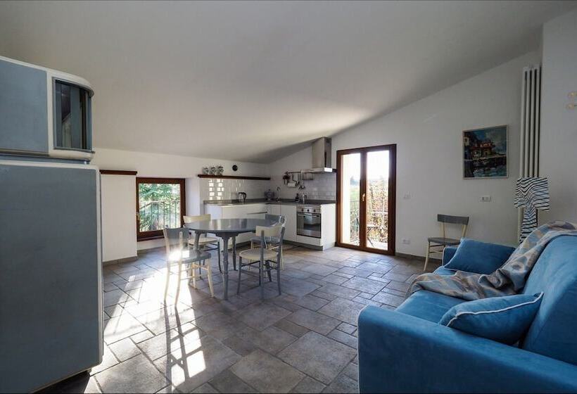 带1个卧室带花园景观的公寓, Cascina Gazzeri Country House
