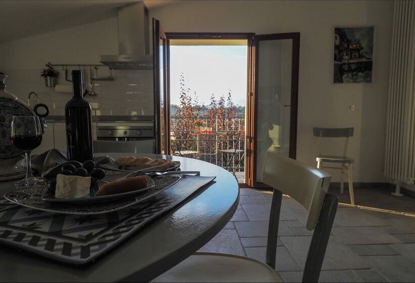 带1个卧室带花园景观的公寓, Cascina Gazzeri Country House