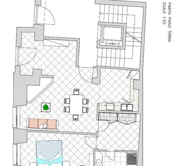 1베드룸 아파트 1층, Residenza Alba