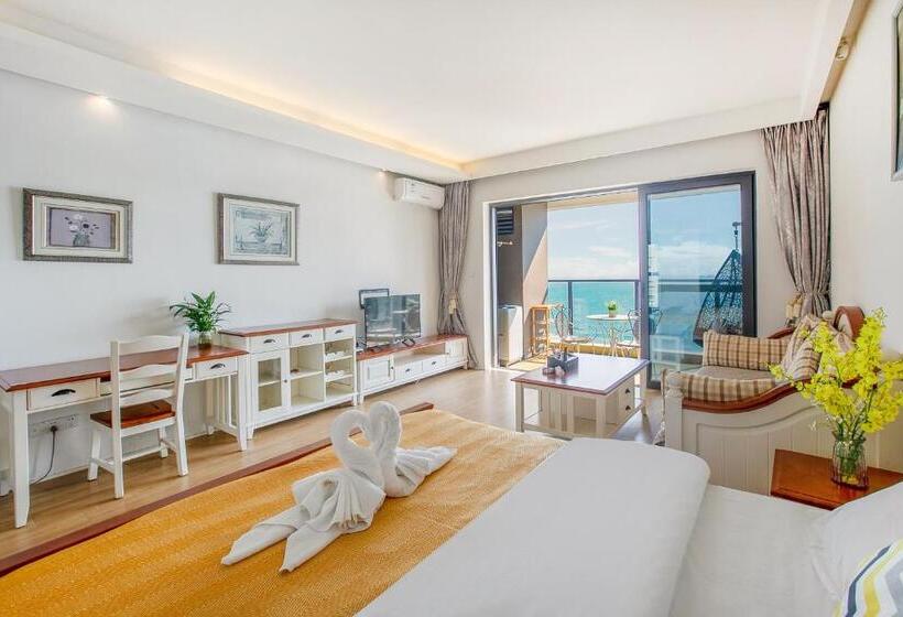 스탠다드 룸 킹사이즈 침대, Huizhou Huayangnian Seaview Guesthouse