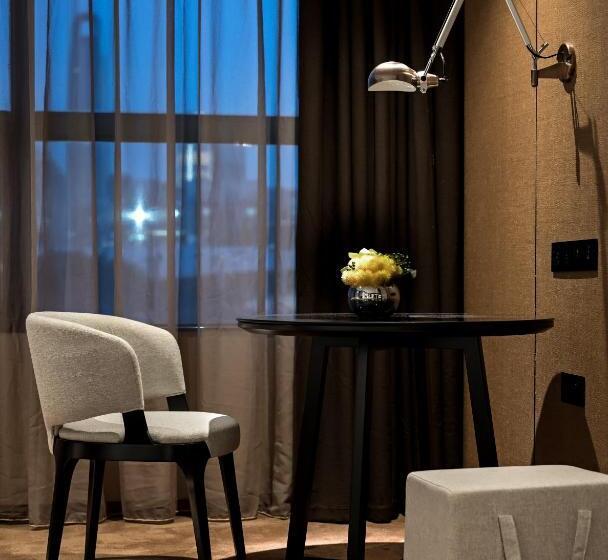 חדר דחוקס עם מיטת קינג, Paco Hotel Chebeinan Metro Guanghzou