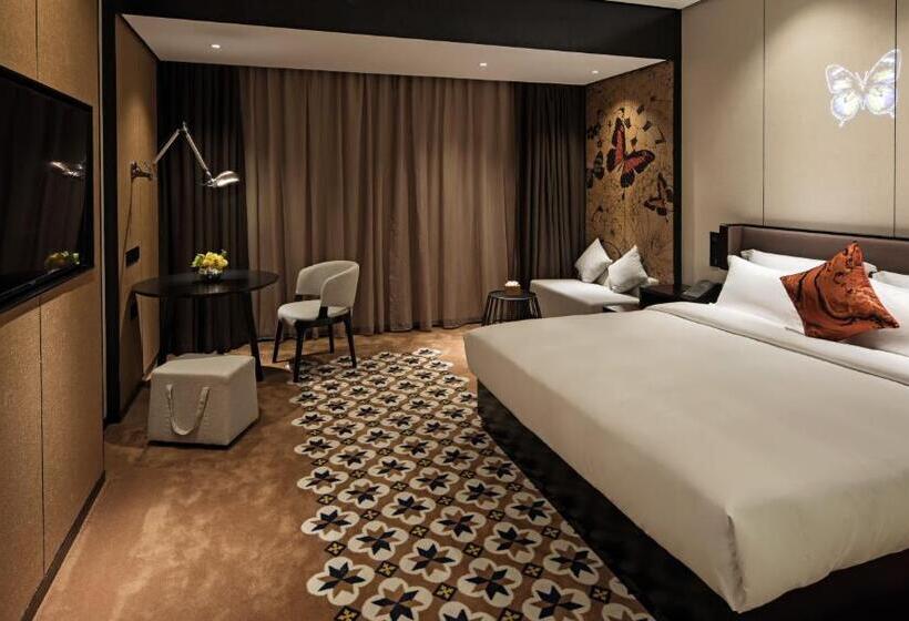חדר סופריור עם מיטת קינג, Paco Hotel Chebeinan Metro Guanghzou
