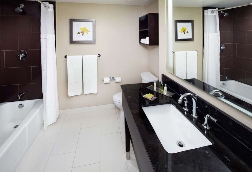 带2个双人床的标准工作室, Doubletree By Hilton Manchester Downtown