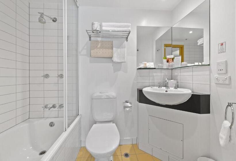 디럭스 룸 킹사이즈 침대, Yehs Hotel Melbourne Cbd