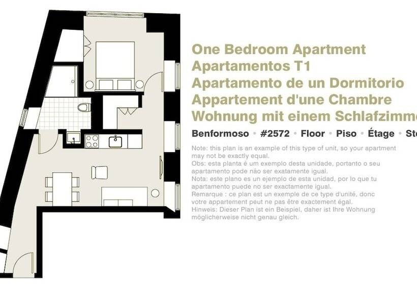 Appartement 1 Chambre, Lisbon Serviced Apartments   Benformoso