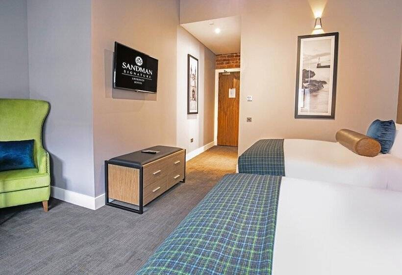 اتاق استاندارد با 2 تخت دوبل, Sandman Signature Aberdeen Hotel & Spa