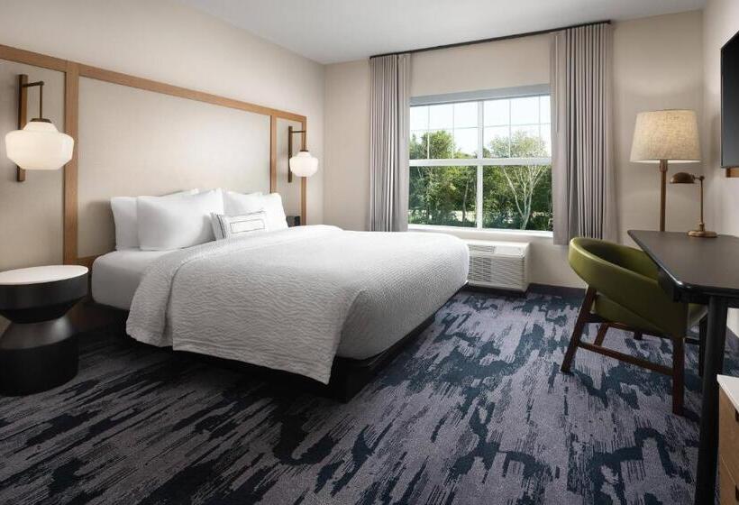 带大床的标准间, Fairfield Inn & Suites By Marriott South Kingstown Newport Area