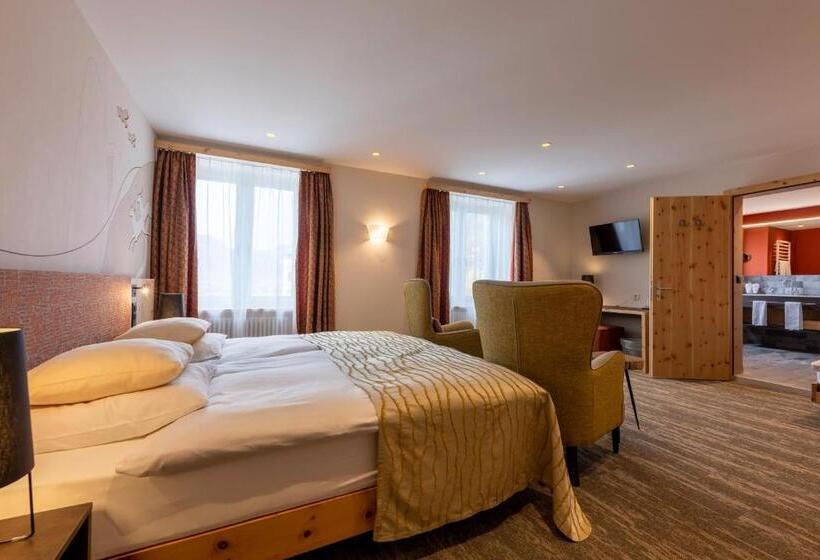 Номер Deluxe, Sporthotel Pontresina