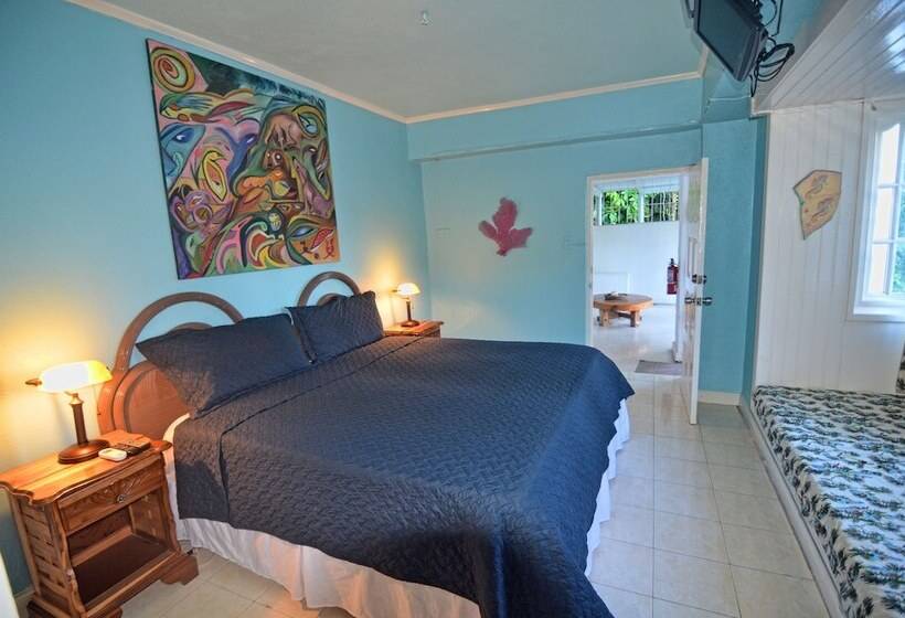 اتاق استاندارد با چشم‌انداز باغ, Moon San Villa At The Blue Lagoon