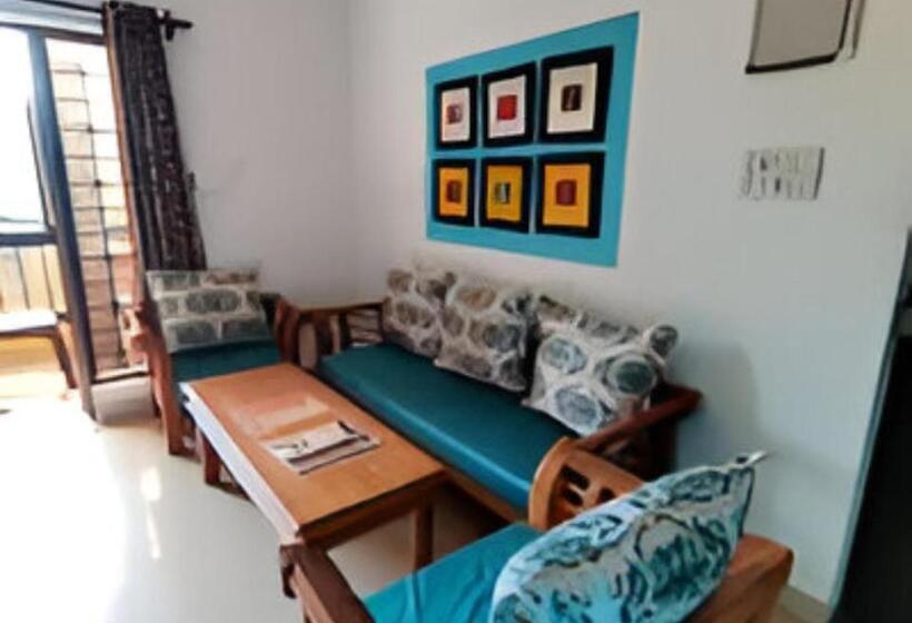 آپارتمان 1 خوابه با چشم‌انداز استخر, Ronne S 2bhk Lagoon Apartment  Calangute