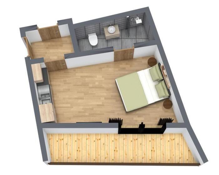 Студия Стандарт, Aparthotel Herzblick Gmbh