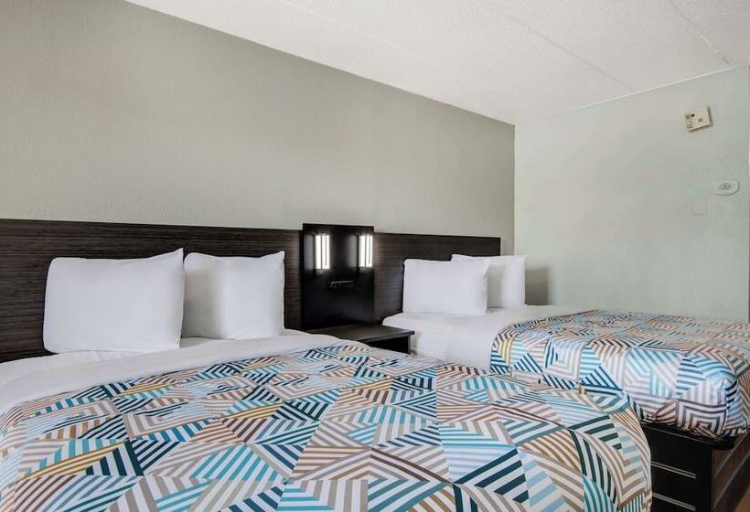 带2个双人床的标准工作室, Motel 6 York, Pa