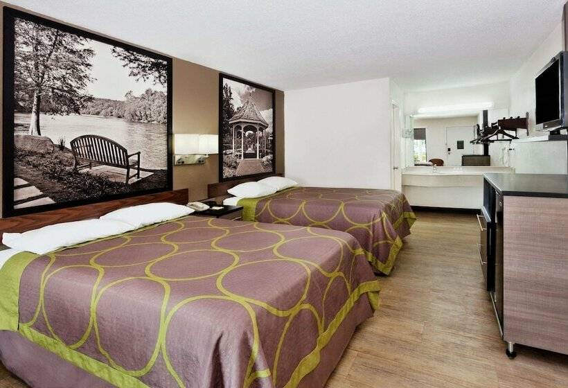 스탠다드 룸 더블 침대 2개, Super 8 By Wyndham Ringgold Chattanooga Area