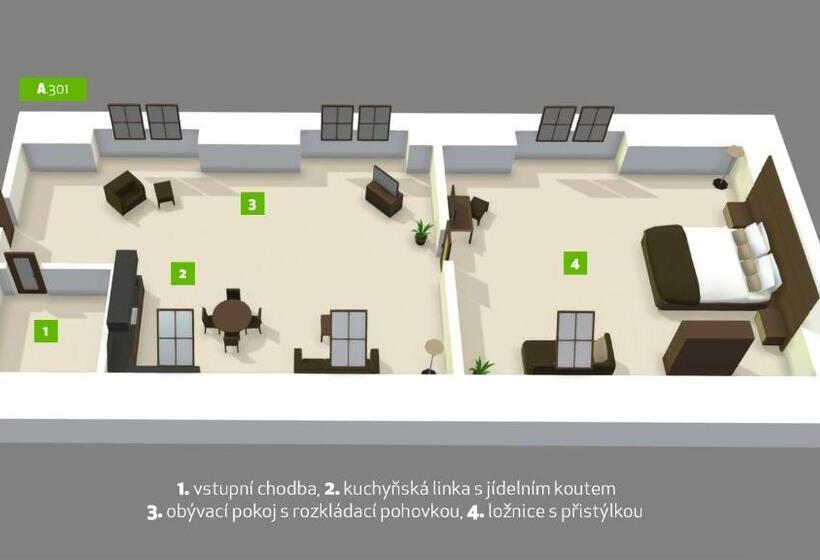 Люкс Повышенной Комфортности, Residence Hluboká