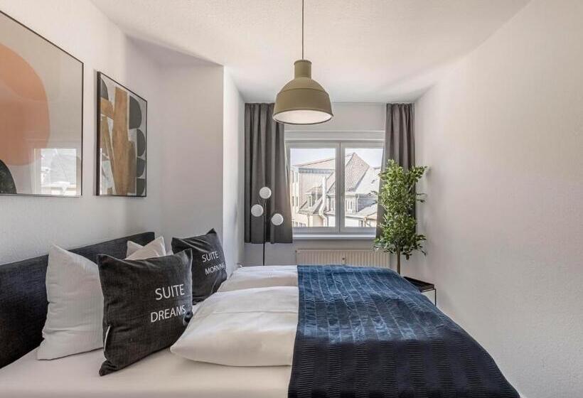 带2个卧室的套房, Limehome Zwickau Dr. Friedrichs Ring
