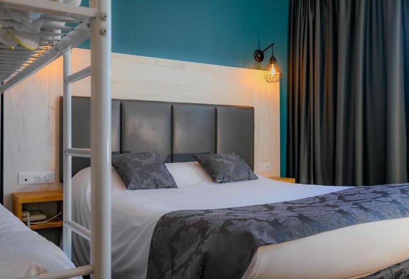 Четырехместный Номер Стандарт, Logis Clermotel   Hôtel & Restaurant