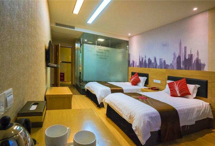 Номер Superior, Thank Inn Chain Hotel Sichuan Guangan Wusheng County Hongwu Avenue