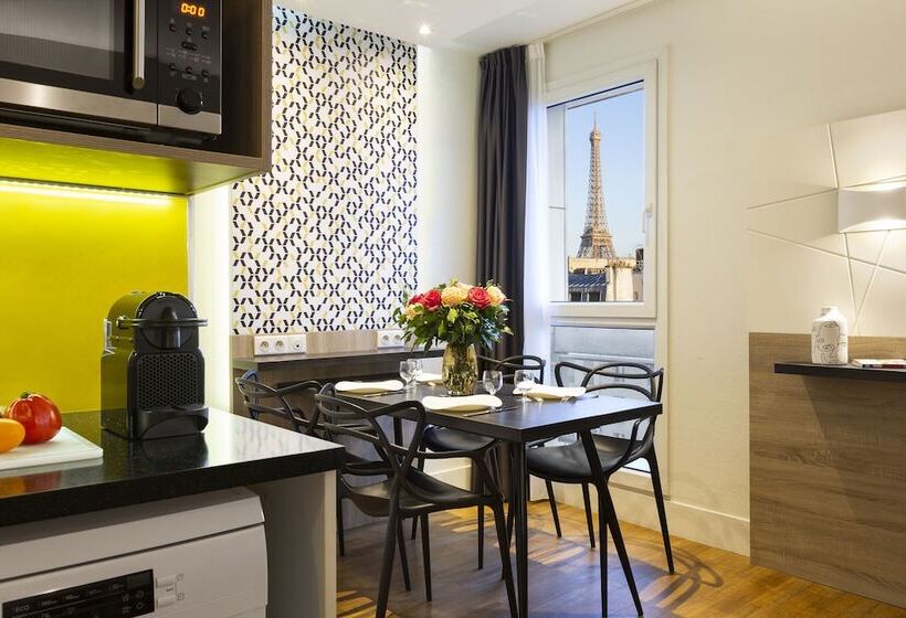 景色の見える一ベッドルームアパートメント, Citadines Tour Eiffel Paris