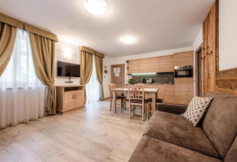 침실 1개 아파트, Villetta Val Di Sole