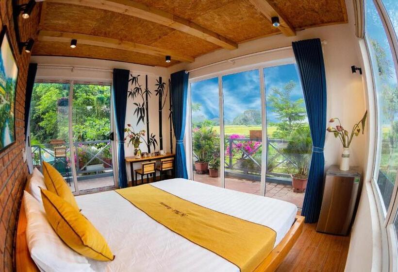 اتاق استاندارد با چشم‌انداز کوهستان, An Thái Homestay And Bar