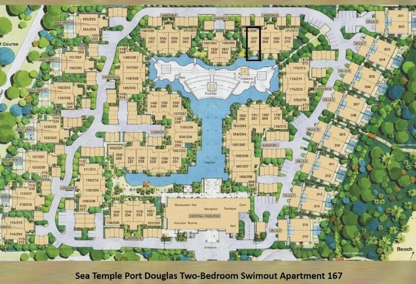 Апартаменты 2 Спальни, Luxury Apartments At Temple Resort And Spa Port Douglas
