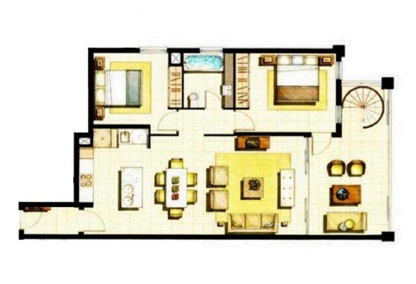 Апартаменты Пентхаус 2 Спальни, Luxury Apartments At Temple Resort And Spa Port Douglas