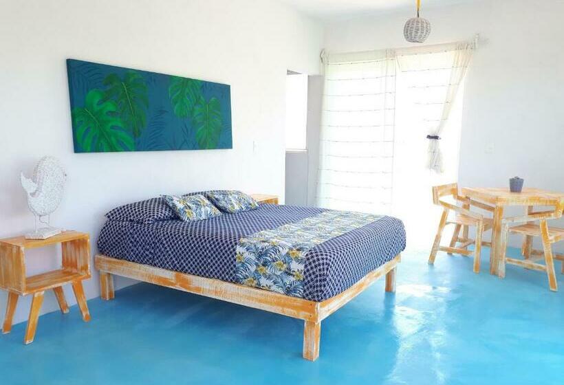 اتاق اساندارد با چشمانداز جانبی به دریا, Casa Vainilla Holbox Island