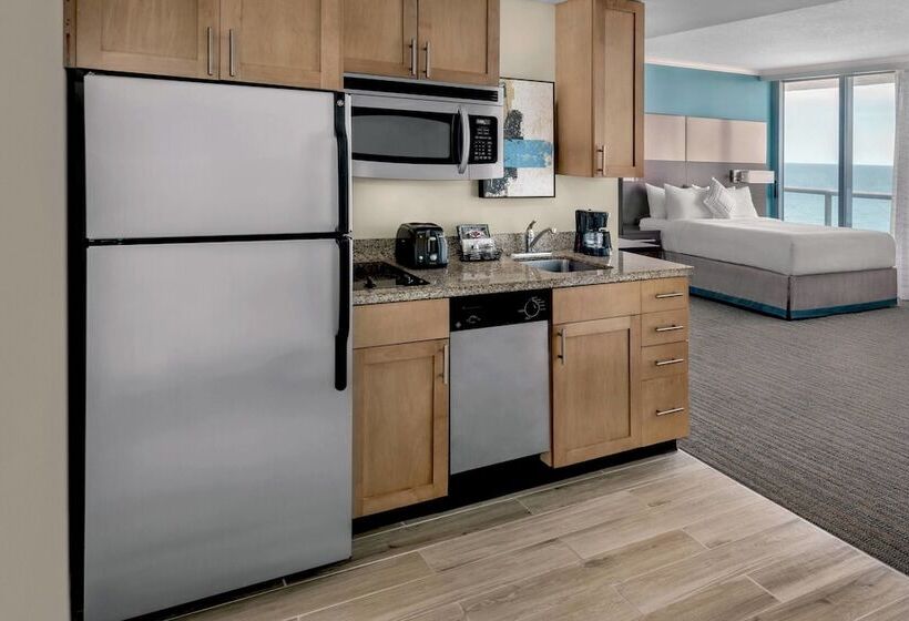 Студия Стандарт Двуспальная Кровать, Residence Inn Fort Lauderdale Pompano Beach/oceanfront