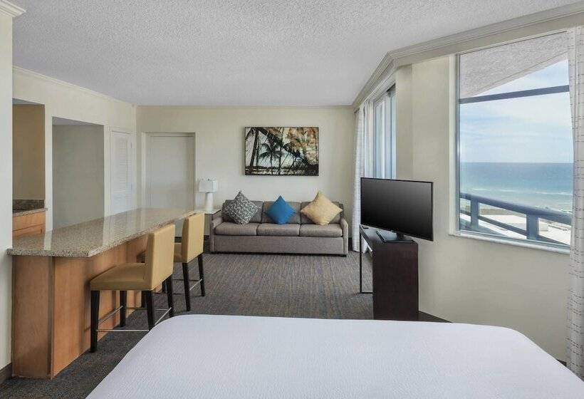 Студия Стандарт Двуспальная Кровать, Residence Inn Fort Lauderdale Pompano Beach/oceanfront