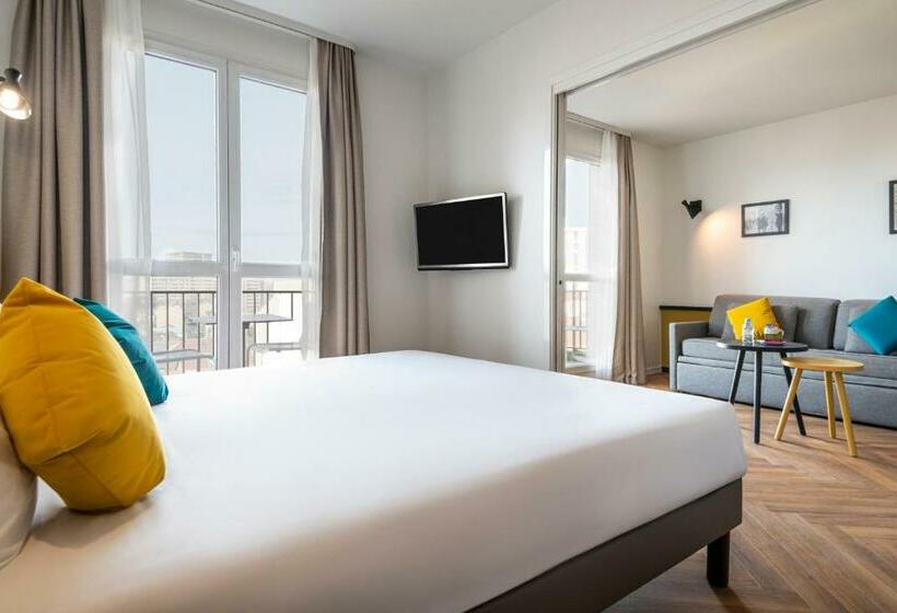 Апартаменты 1 Спальня с Балконом, Aparthotel Adagio Paris Montrouge