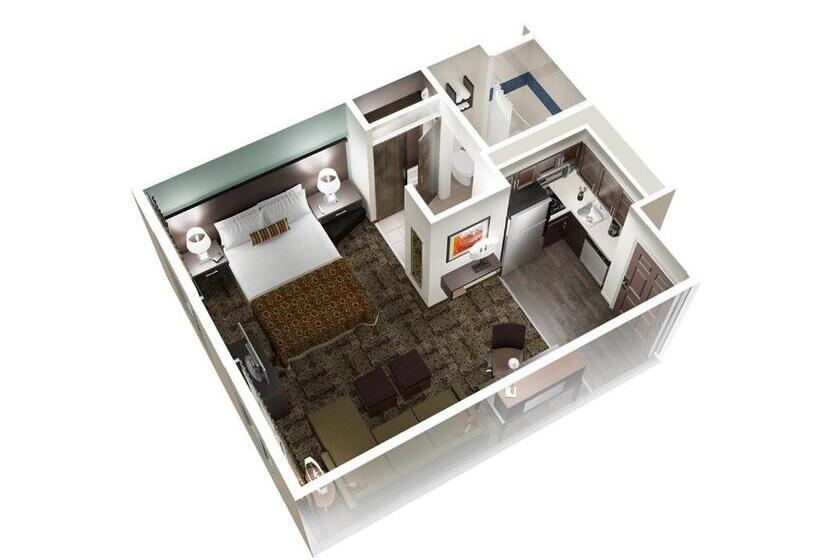 Studio Standard Lit Double, Staybridge Suites Houston West   Energy Corridor, An Ihg