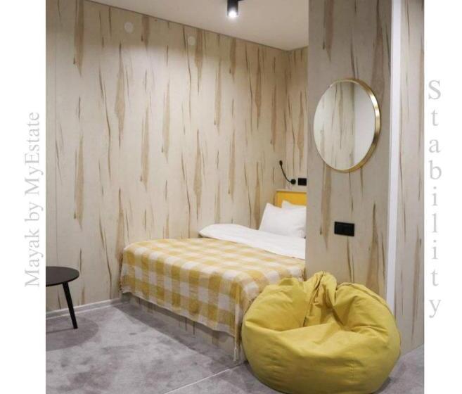 침실 1개 발코니 아파트, Aparthotel Mayak Yablunytsia