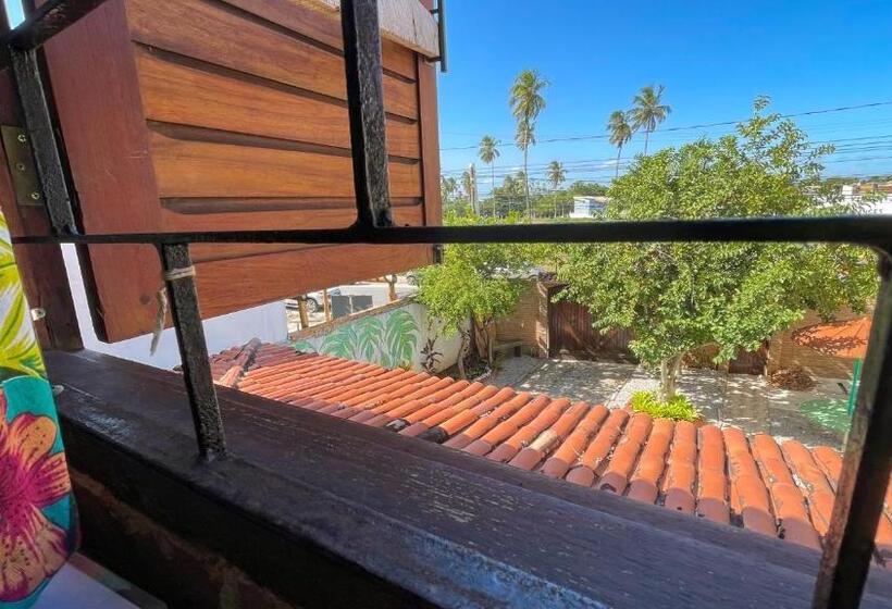패밀리 룸 가든 전망, Pousada São Jorge Sinta Se Em Casa 1 Minuto A Pé Da Praia Localizada Na Principal Av Da Praia Café D