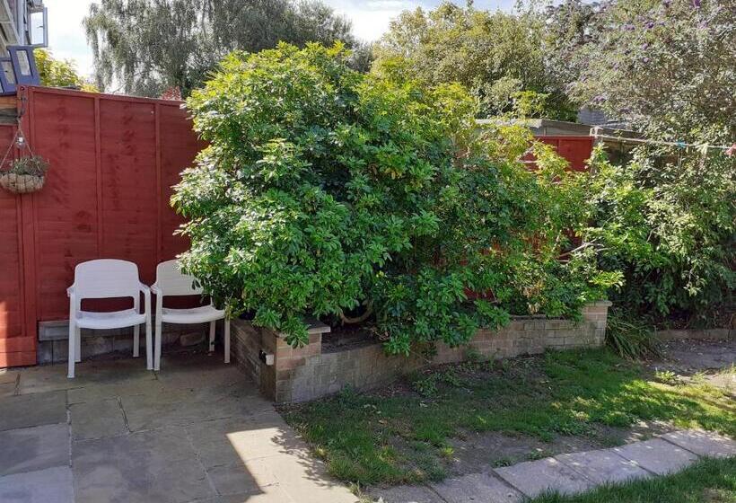 חדר יחיד נוף לגינה, 2 Single Beds For 2 Guest, Large Room, Sofa, Netflix, Garden View, Patio & Seating
