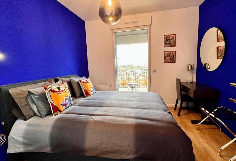 آپارتمان 1 خوابه با تراس, Chambre D Hôtes Sur île De Nantes