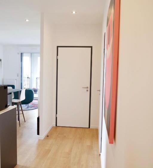 آپارتمان 1 خوابه با تراس, Chambre D Hôtes Sur île De Nantes
