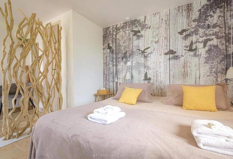 Апартаменты 1 Спальня Вид на Сад, Chambres D Hôtes La Mascrabiere Bed & Spa
