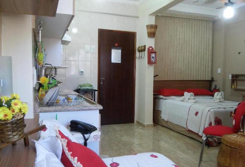 침실 1개 풀장 전망 아파트, Apart Hotel Em Caxambu207
