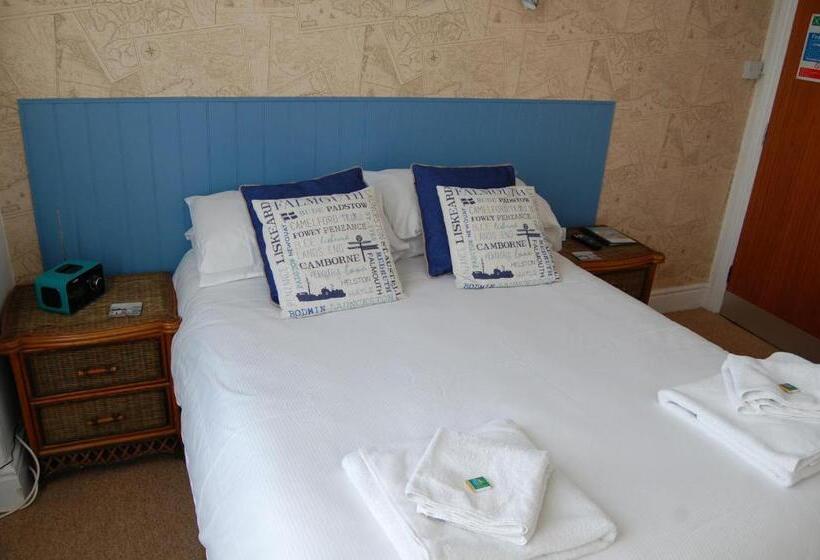اتاق اساندارد با چشم‌انداز جانبی به دریا, Tregenna Guest House