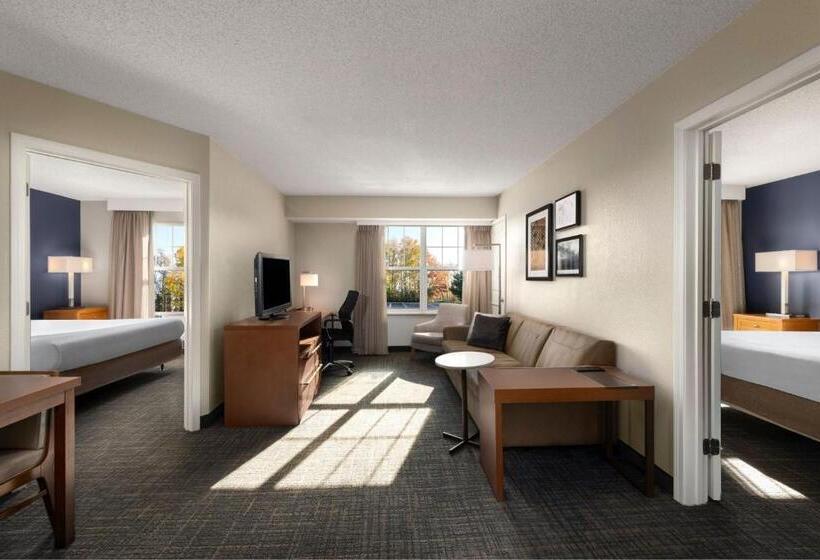 침실 2개 스위트, Residence Inn Mt. Laurel At Bishop's Gate