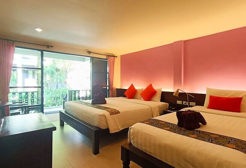 اتاق استاندارد سه تخته با چشمانداز باغ, Chaweng Garden Beach Resort   Sha Plus