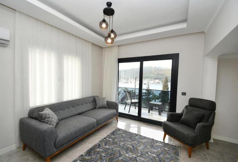 带1个卧室的带海景的公寓, Duygu Apart Spellbinding Sea Views