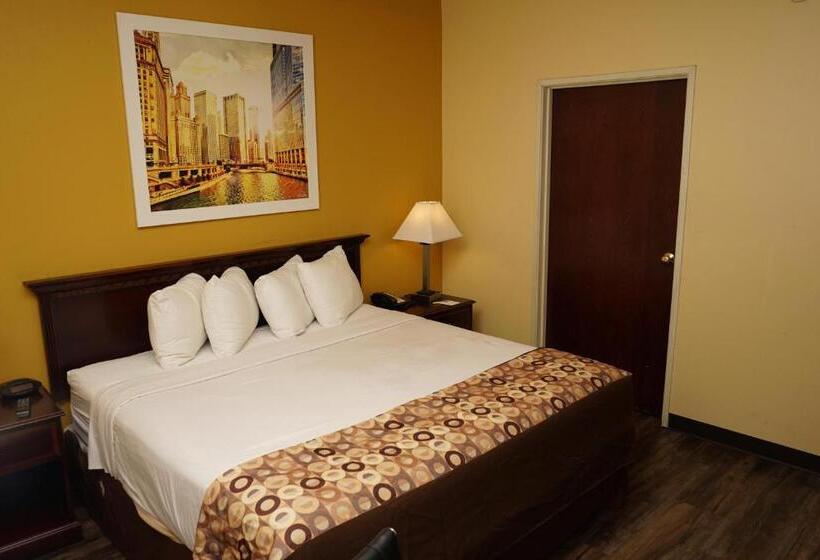 스탠다드 룸 킹사이즈 침대, Halsted Inn And Suites Harvey   Chicago Southland