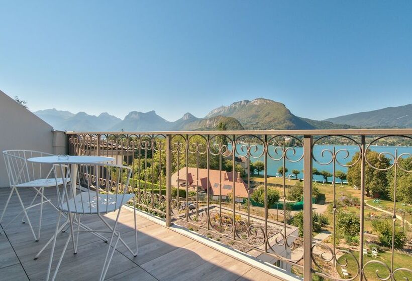 Номер Deluxe Вид на Озеро, Hôtel Beau Site Talloires B Spa