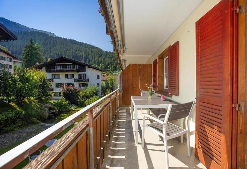 带2个卧室的公寓, Sportlodge Klosters