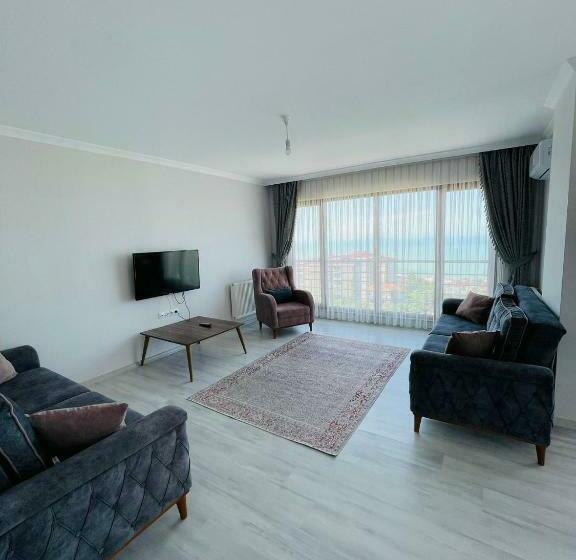 침실 1개 바다 전망 아파트, Asya Resi̇dence Otel